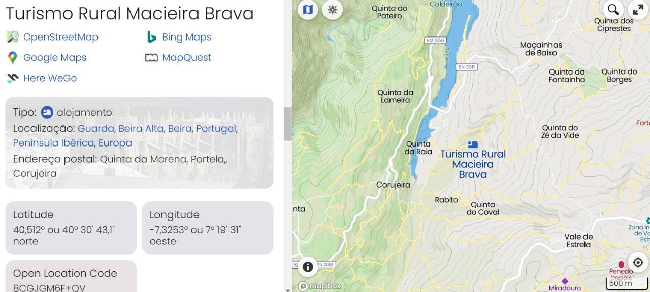 Turismo Rural Macieira Brava Гуарда Екстер'єр фото